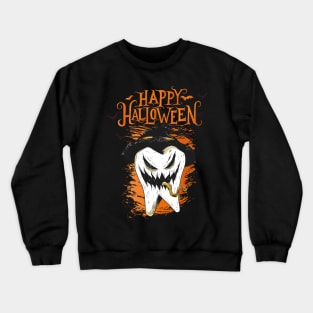 Halloween Happy Halloween Funny Dentist Costume Crewneck Sweatshirt